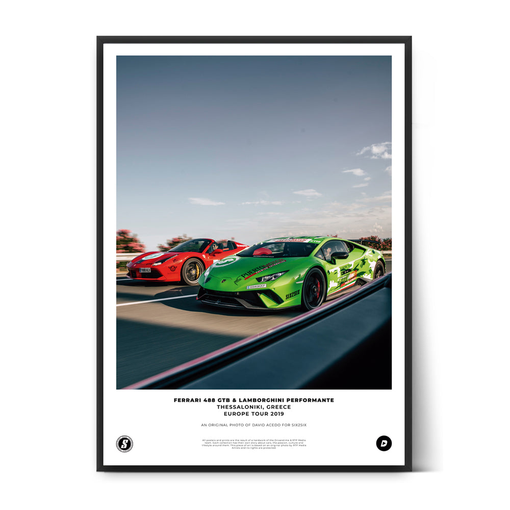 
            
                Load image into Gallery viewer, SIX2SIX Europe Tour Lamborghini Performante Poster
            
        